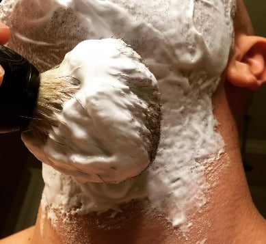 how to use a shaving brush