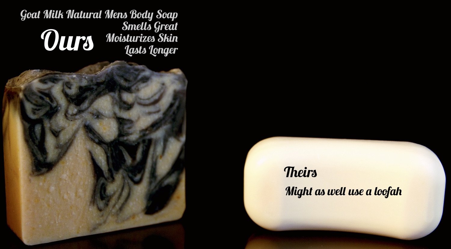 Natural Goat Milk Soap | Exfoliating Soap | Knight - Soap for Men