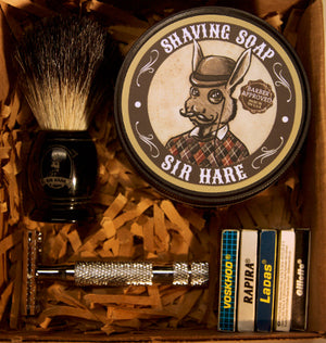 Shaving Gift Set - includes everything you need to start wet shaving