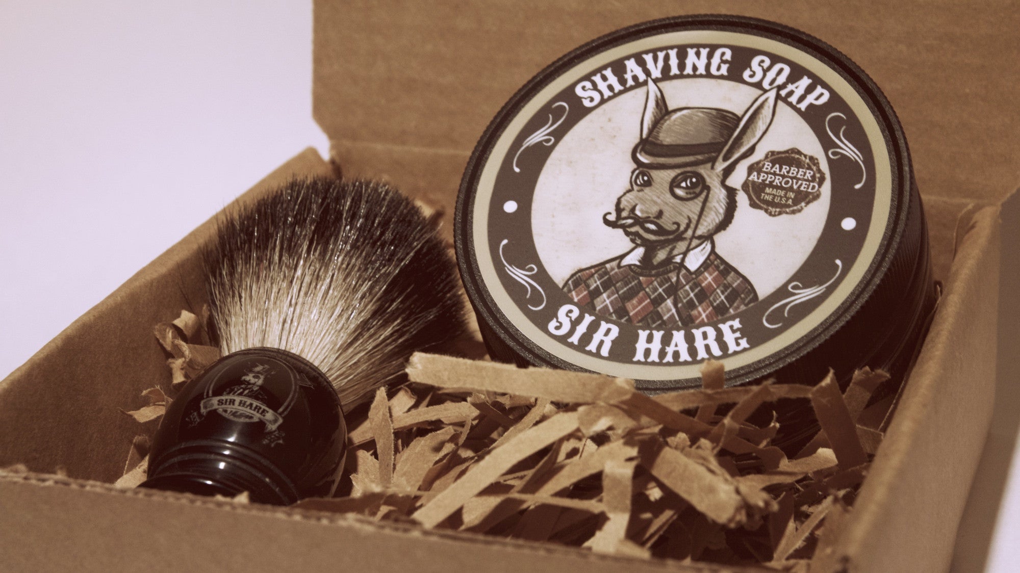 Shaving brush kit with Brush and Soap